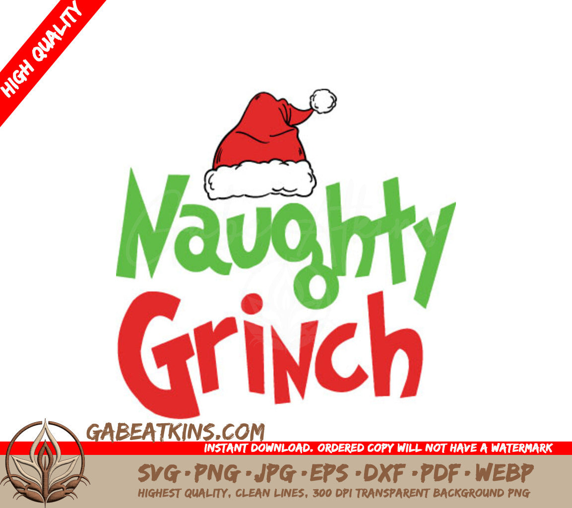 Naughty Grinch SVG SVG