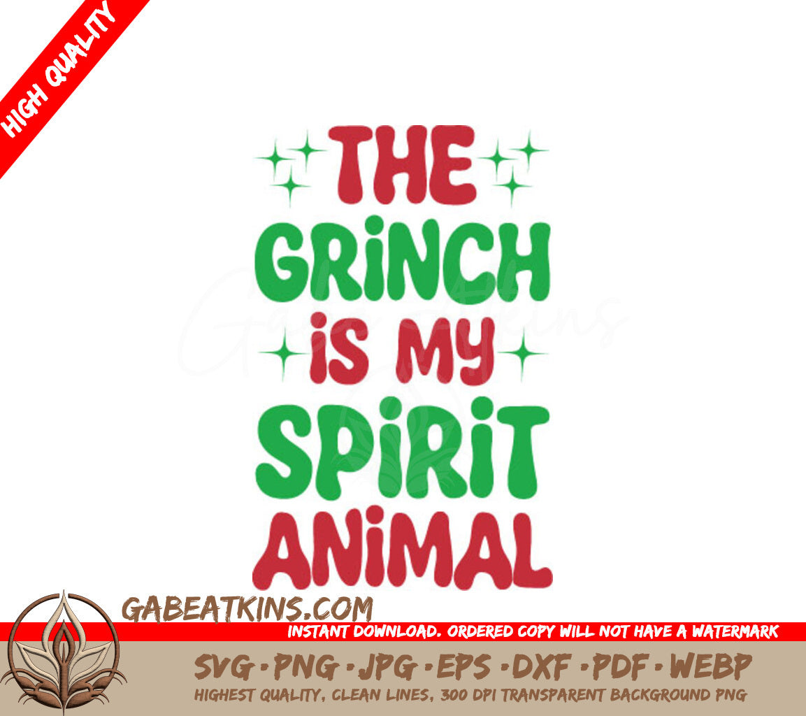 Grinch Spirit Animal SVG SVG