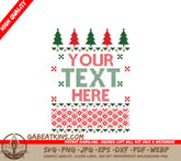 Christmas Tree Ugly Sweater SVG SVG
