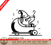 Santa Mouse SVG  Line Art Illustration SVG