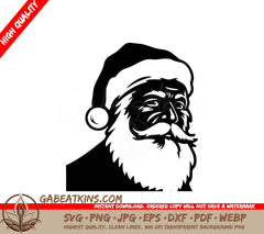 Santa Claus ' Face SVG - Santa Claus SVG