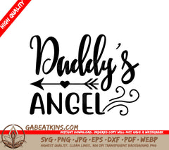 Daddys Angel SVG Design SVG