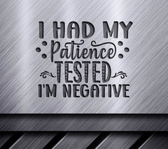 Im Negative Patience Tested SVG SVG