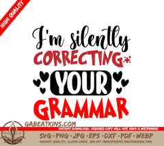 Sarcastic Grammar Correction SVG SVG