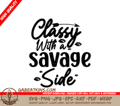 Classy Savage Side SVG SVG