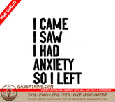 Anxiety Escape SVG Poster SVG