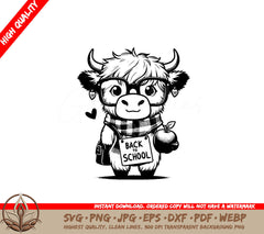 Scholarly Cow Adventure SVG