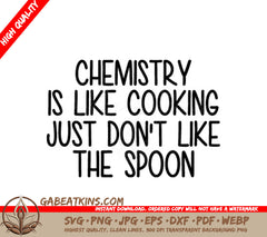 Chemistry Cooking SVG Design SVG