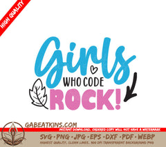 Girls Who Code Rock SVG SVG