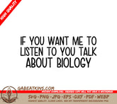 Biology Talk SVG Design SVG