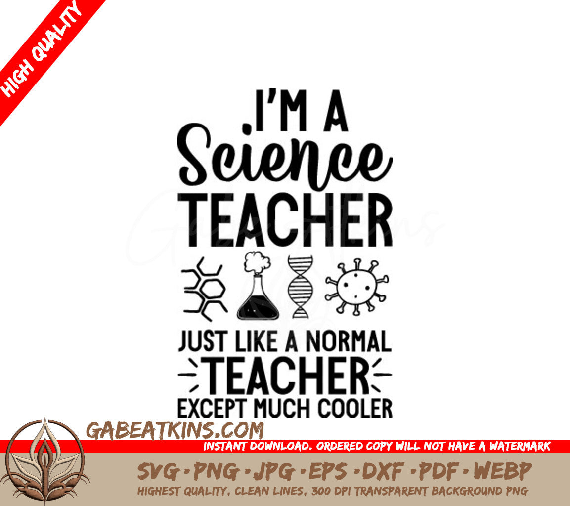 Science Teacher SVG Design SVG