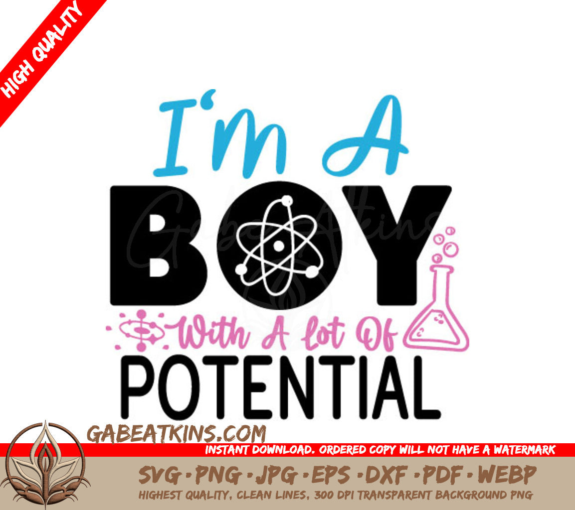 Boy Potential SVG Design SVG