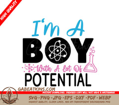 Boy Potential SVG Design SVG
