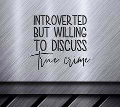 Introverted True Crime SVG SVG