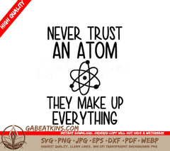 Science Humor Atom SVG SVG