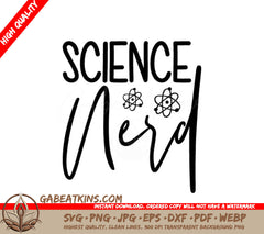 Science Nerd Atom Design SVG SVG