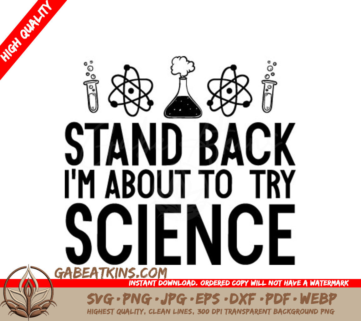 Science Try SVG Poster SVG