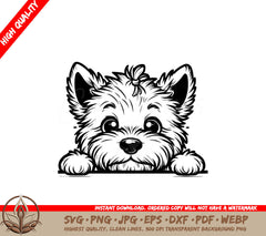 Scottish Terrier Fluff SVG