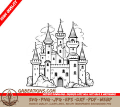 Castle SVG - Secrets of the Serpent Lair SVG