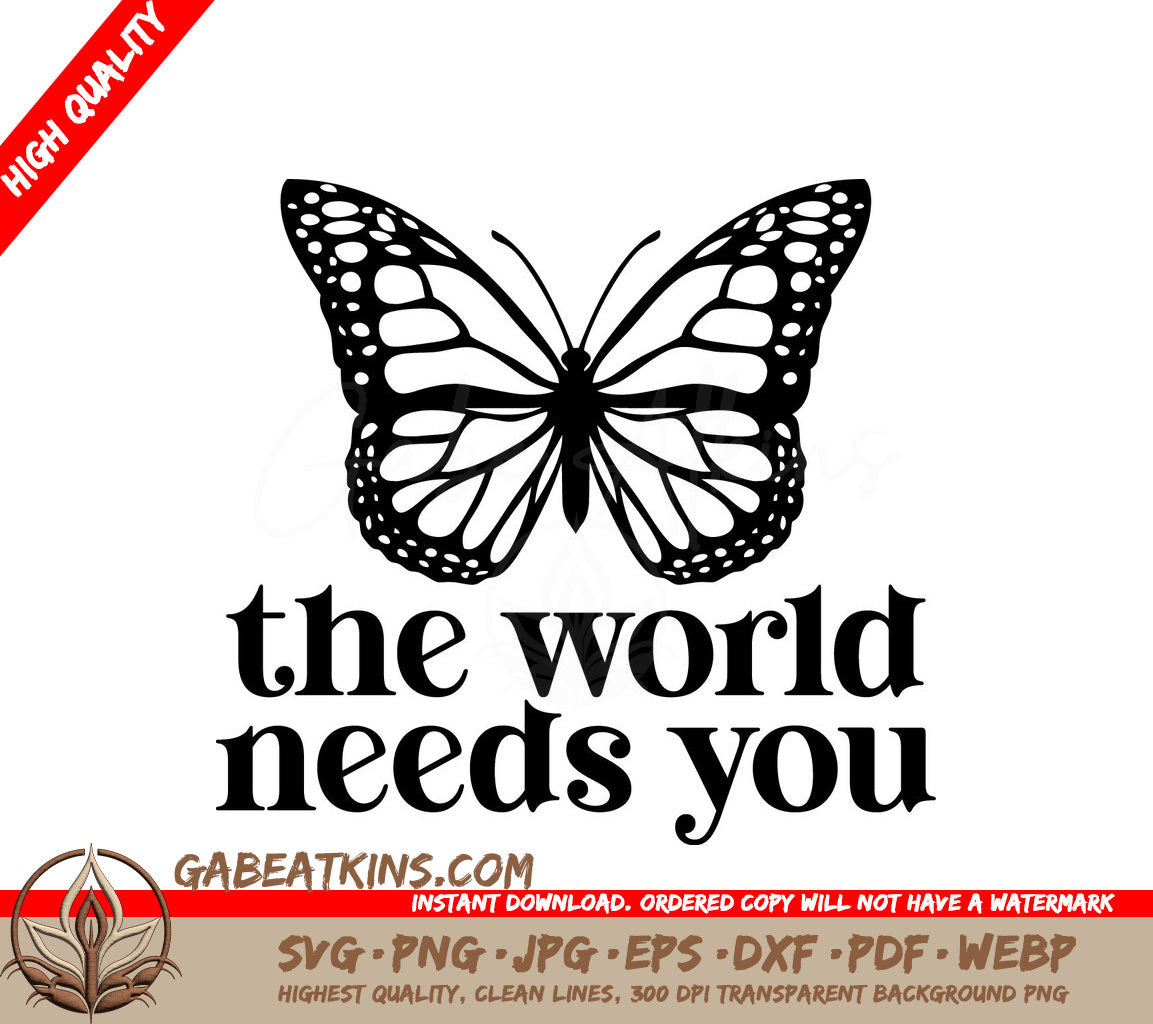 Butterfly World Needs You SVG SVG