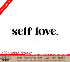 Self-Love SVG Design SVG