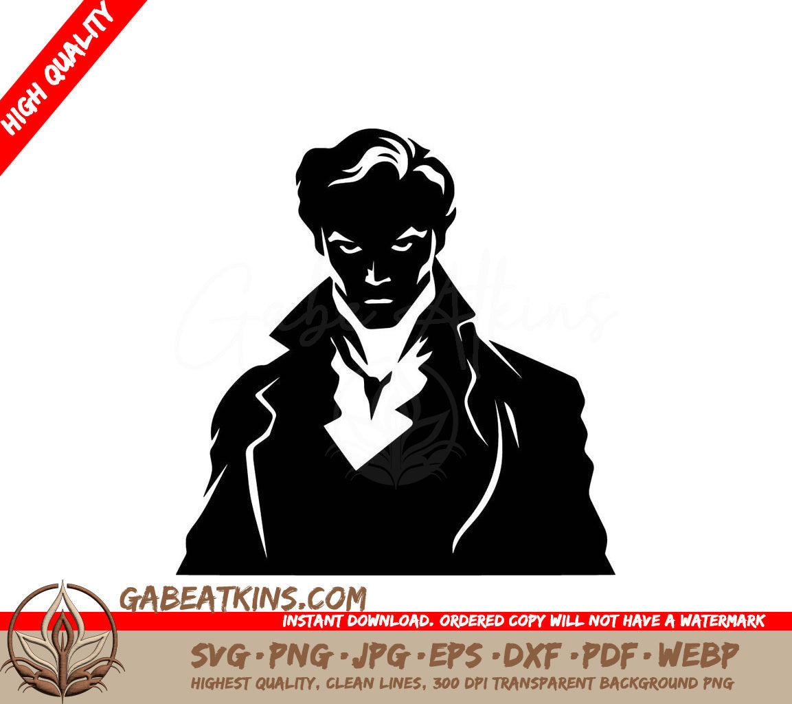 A Black And White Drawing Of A Man In A Suit And Tie