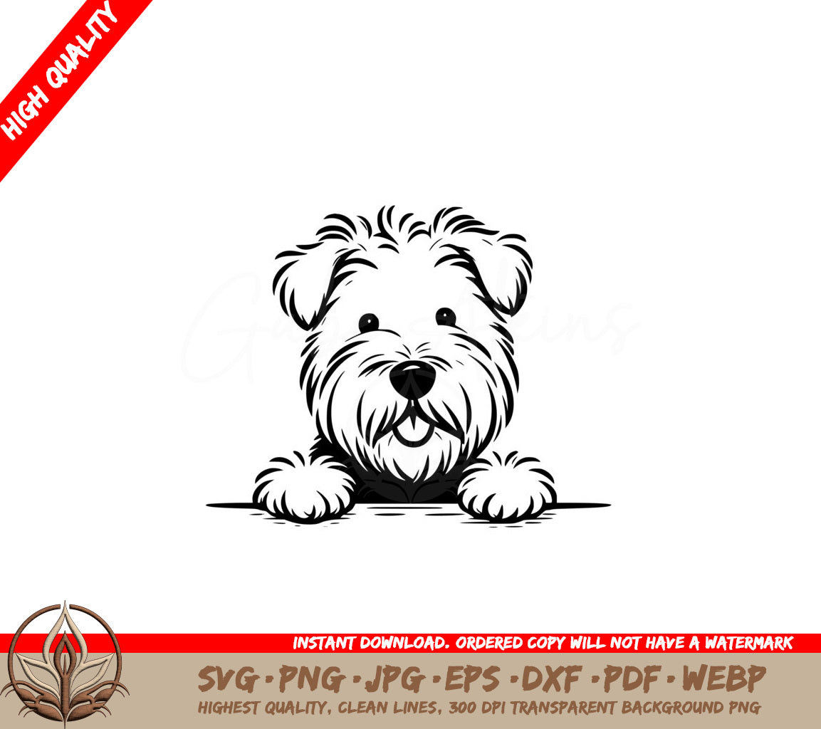 Shaggy Wheaten Terrier SVG Cut File Design for Cricut Silhouette More Digital Download