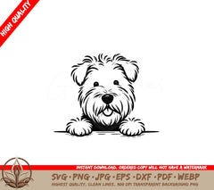 Shaggy Wheaten Terrier SVG Cut File Design for Cricut Silhouette More Digital Download