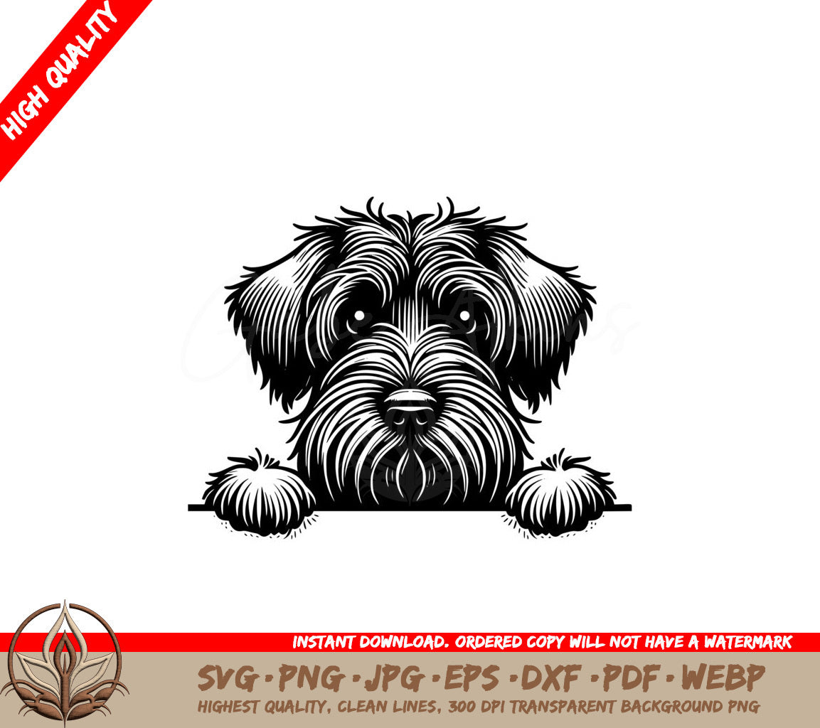 Shaggy Whiskers Griffon SVG PNG JPG AI PDF DXF EPS and WebP Digital Download