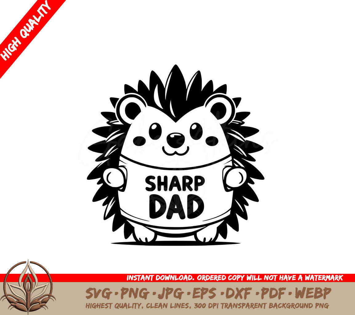 Sharp Dad Pride SVG Cut File Fathers Day Design Download Dad Life SVG for Cricut Silhouette and more
