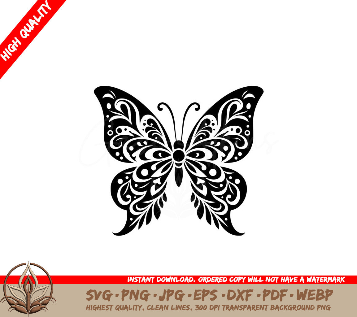 Shimmering Wings SVG PNG JPG AI PDF DXF EPS WebP Digital Download