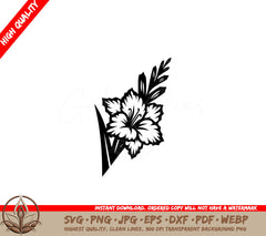 Simple Gladiolus SVG
