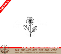 Simple Violet - SVG PNG JPG AI PDF DXF EPS and WebP Digital Download