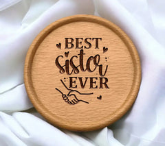 Best Sister Ever SVG Design SVG