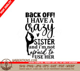 Crazy Sister SVG Quote SVG