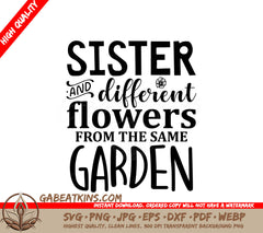 Sister Flowers Garden SVG SVG