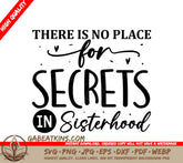 Sisterhood No Secrets SVG SVG