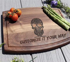 Floral Skull SVG - Silhouette Vector Design SVG