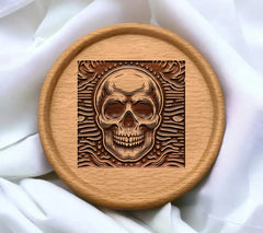 Skull SVG - Vector Outline Illustration SVG