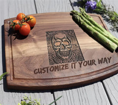 Skull SVG - Vector Outline Illustration SVG