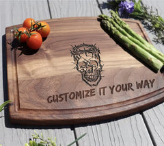 Skull with Crown of Thorns SVG SVG