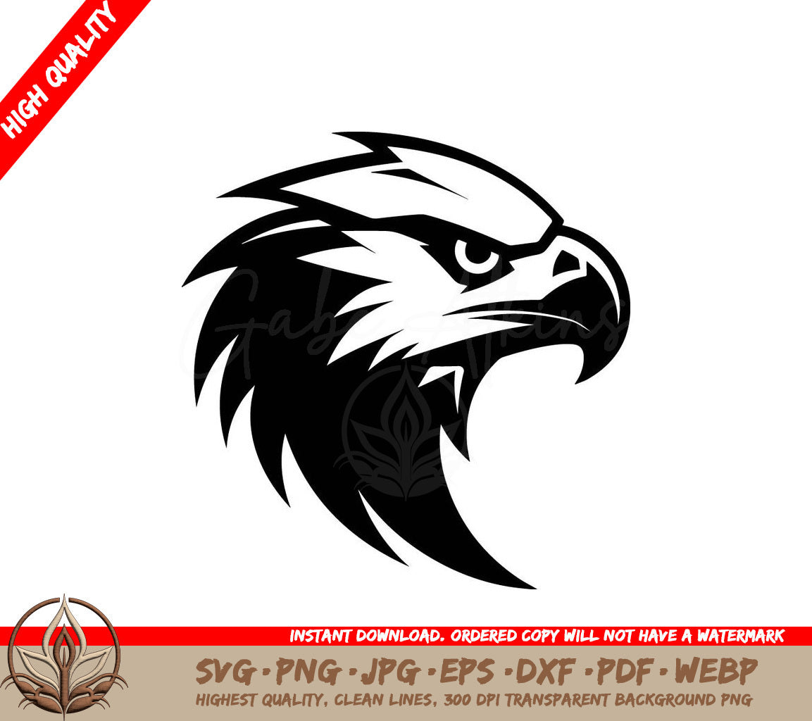 Skyborne Majesty Black Eagle Badge Talon s Emblem Eagle Logo Symbol SVG