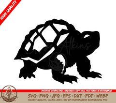 Snapping Turtle Close-up: Digital Design in Multiple File Formats