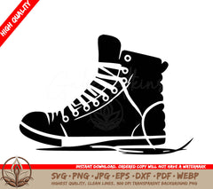Sneakers Digital Design File (SVG, PNG, JPG, AI, PDF, DXF, EPS, WebP)