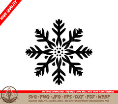 Snowflake Digital Design File in Multiple Formats
