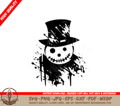 Snowman Chaos Digital Design File for Cricut, Silhouette More (SVG, PNG, JPG, AI, PDF, DXF, EPS, WebP)