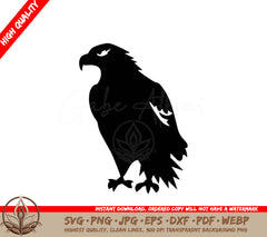Soaring Hunter Digital Design File (SVG, PNG, JPG, AI, PDF, DXF, EPS, WebP)