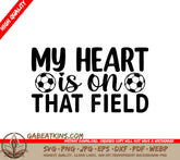 Soccer Heart SVG Poster SVG