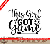 Soccer Girl SVG SVG