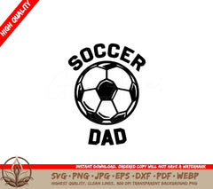 Soccer Dad Pride Digital Design SVG